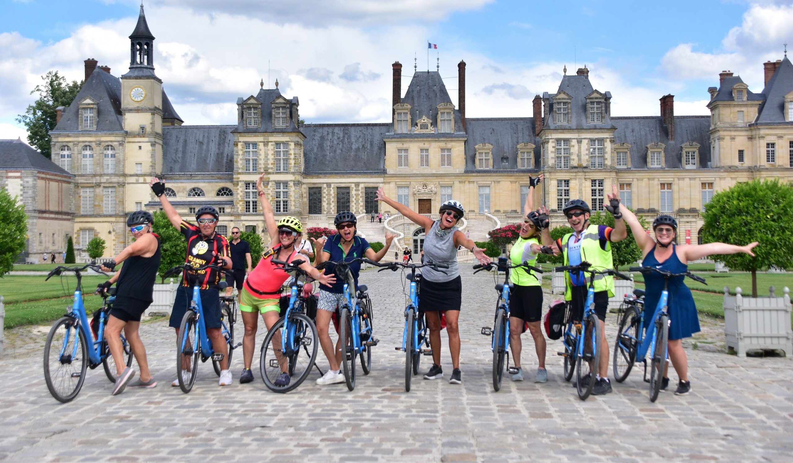 Glückliche Gäste auf der Tour