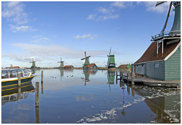 Der Windmühlenpark von Zaanse Schans