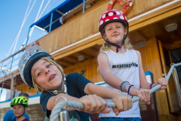 Kids Spaß an Bord